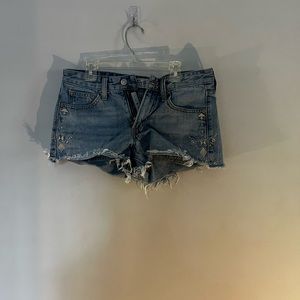 Lucky Brand embellish Jean shorts